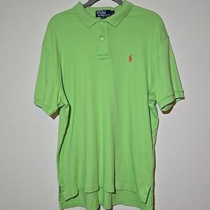 Men's Green polo shirt large